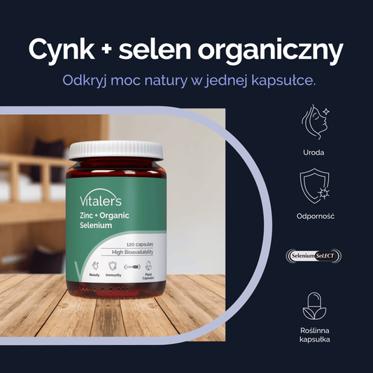 Vitaler's Minerały Cynk 15 mg + Selen 200 mcg - 120 kapsułek