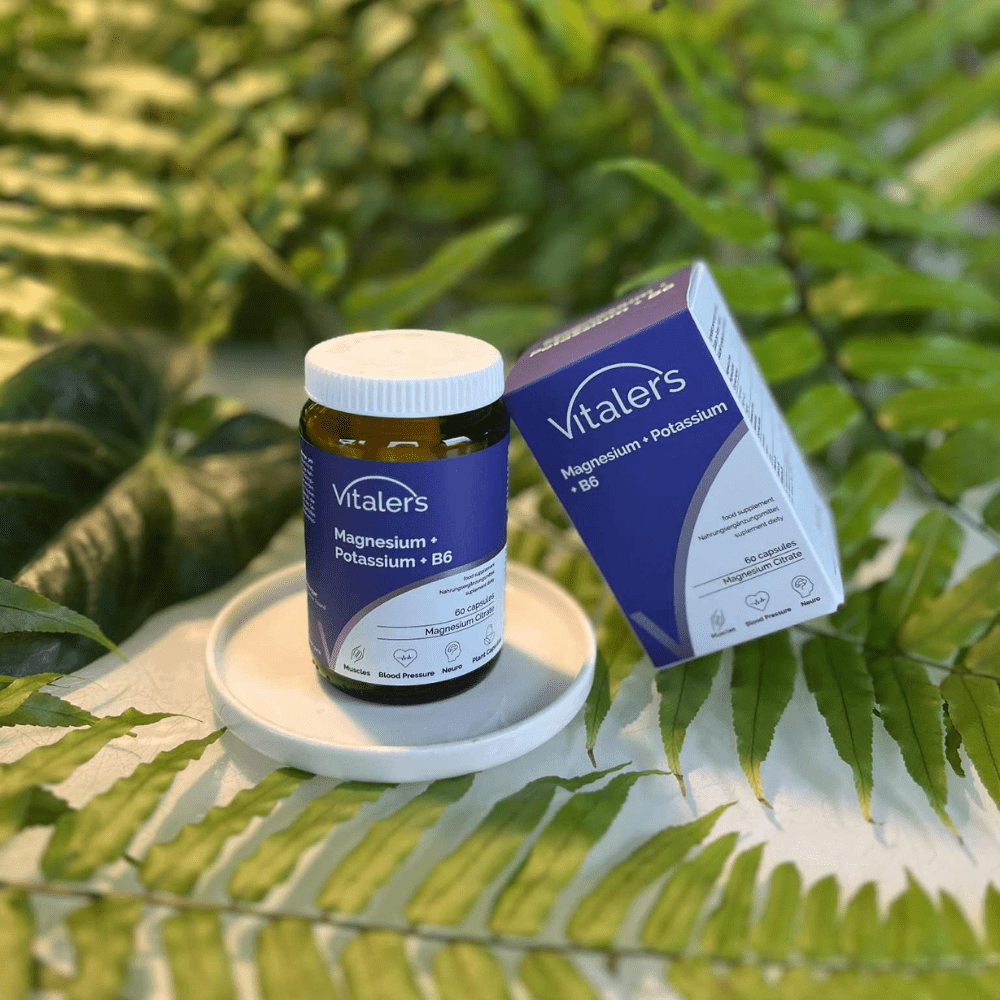 Vitaler's Minerały Magnez 100 mg + Potas 150 mg + Witamina B6 6 mg - 60 kapsułek