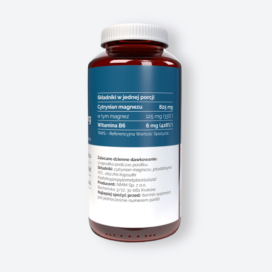 Vitaler's Minerały Magnez 125 mg + Witamina B6 12,5 mg - 120 kapsułek