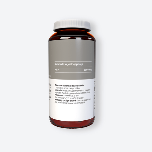 Vitaler's Specjalistyczne MSM (Siarka organiczna) 1000 mg - 120 kapsułek