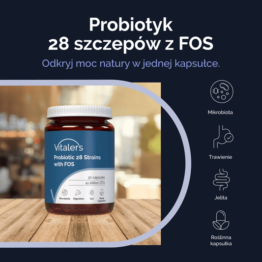Vitaler's Probiotyki Probiotyk 28 szczepów z FOS - 30 kapsułek