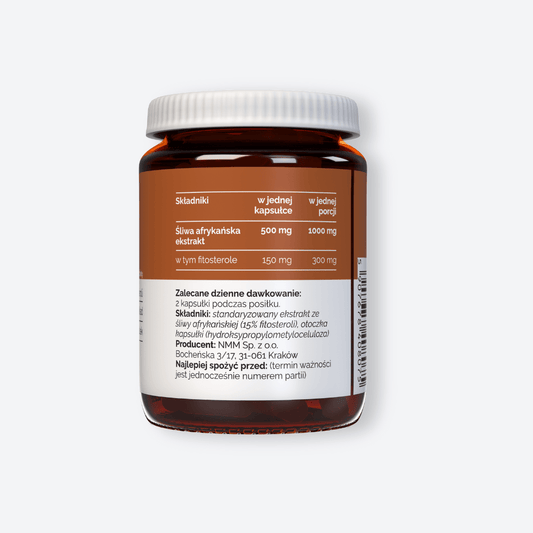 Vitaler's Ekstrakty Śliwa Afrykańska 500 mg - 60 kapsułek