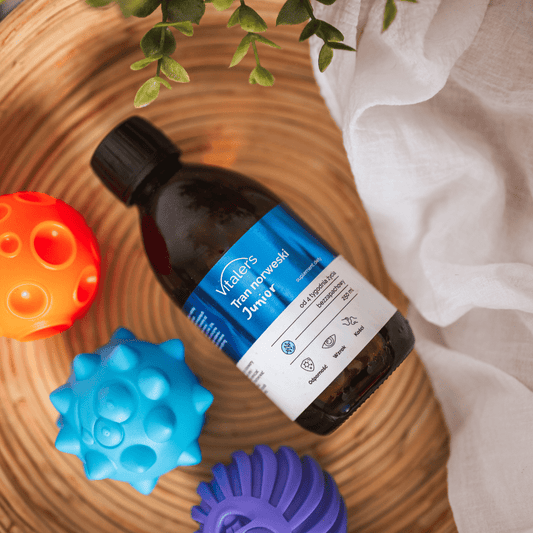 Vitaler's Omega Tran Norweski Junior Omega-3 1200 mg dla dzieci - 250 ml