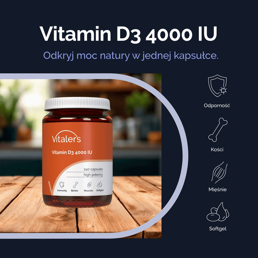 Vitaler's Witaminy Witamina D3 4000 IU - 240 kapsułek