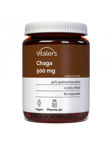Vitaler's Chaga (Błyskoporek podkorowy) 500 mg - 60 kapsułek