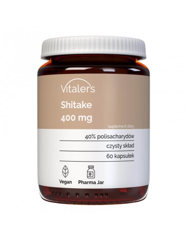 Vitaler's Shiitake (Twardnik japoński) 400 mg - 60 kapsułek