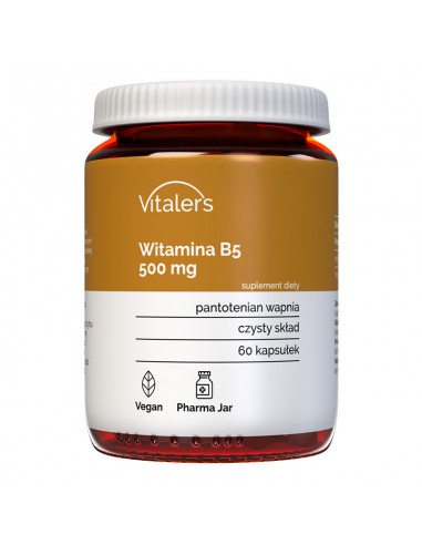 Vitaler's Witamina B5 500 mg (Kwas pantotenowy) - 60 kapsułek