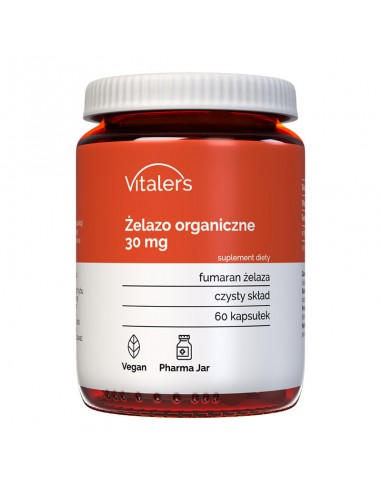 Vitaler's Iron (Żelazo organiczne) 30 mg - 60 kapsułek