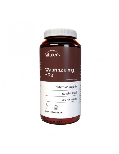 Vitaler's Wapń 120 mg + D3 - 120 kapsułek
