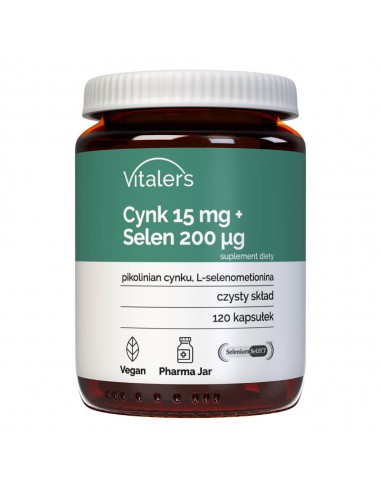 Vitaler's Cynk 15 mg + Selen 200 mcg - 120 kapsułek
