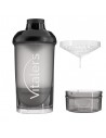Vitaler's Czarny shaker z sitkiem - 500 ml + 150 ml