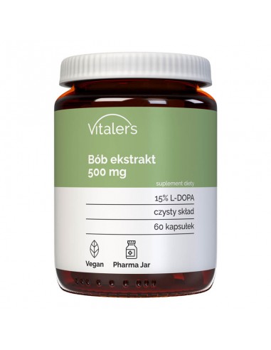 Vitaler's Bób ekstrakt (L-DOPA) 500 mg - 60 kapsułek