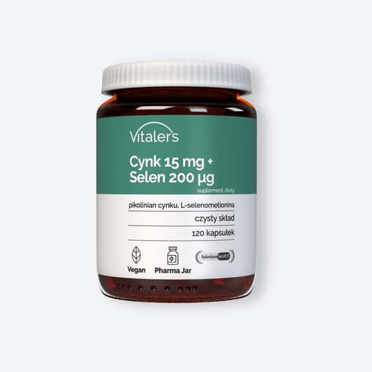 Vitaler's Cynk 15 mg + Selen 200 mcg - 120 kapsułek