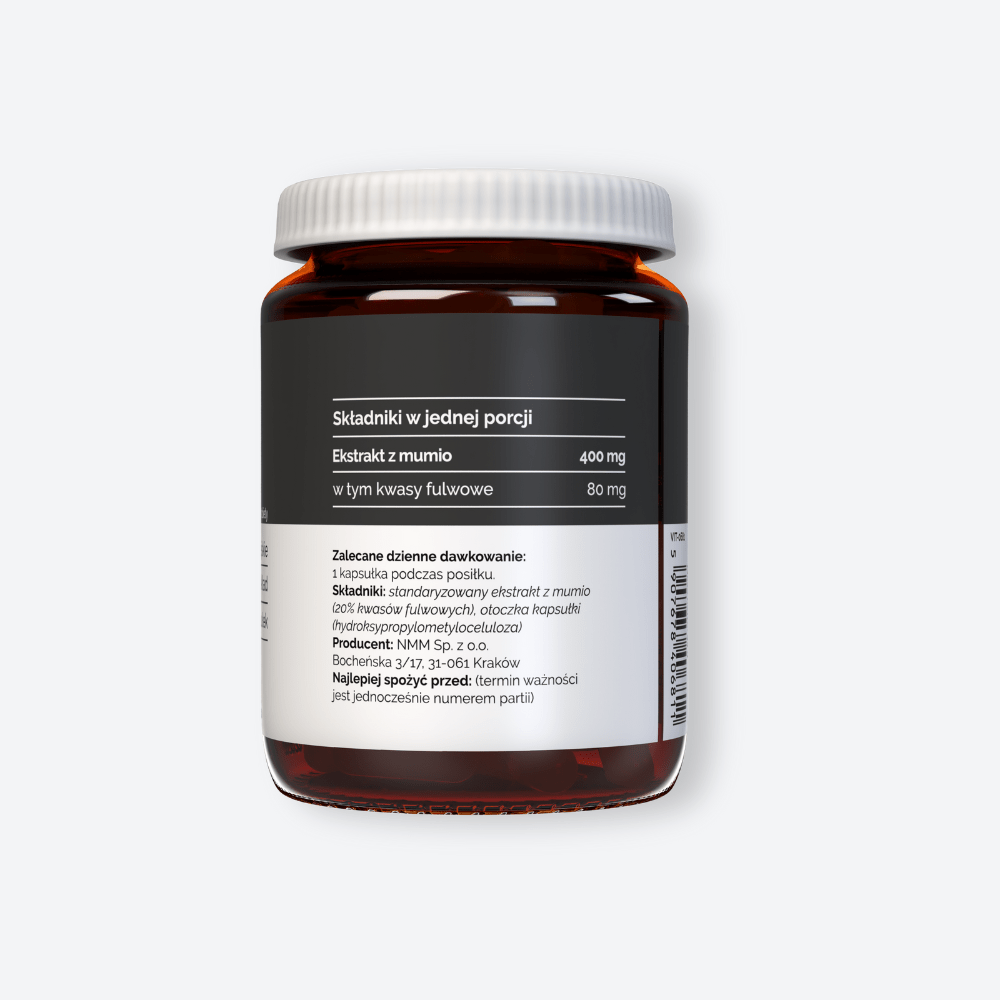 Vitaler's Shilajit (Mumio ałtajskie) 400 mg - 60 kapsułek