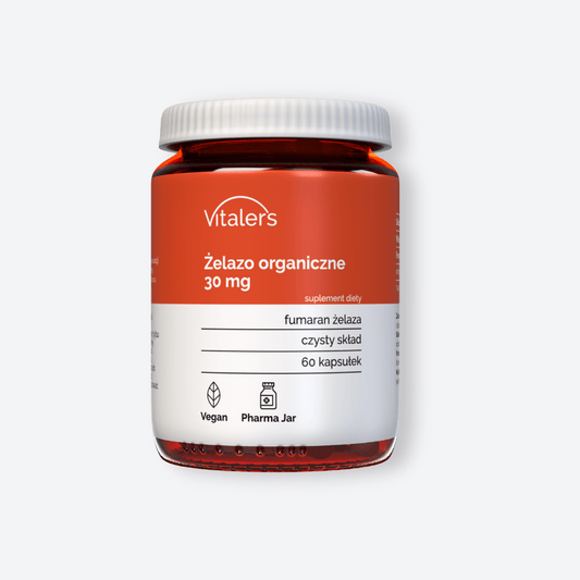 Vitaler's Żelazo Organiczne 30 mg - 60 kapsułek