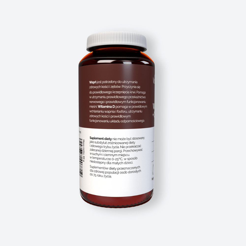 Vitaler's Wapń 120 mg + Witamina D3 1000 IU - 120 kapsułek