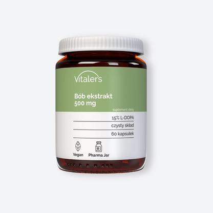 Vitaler's Bób Ekstrakt (L-DOPA) 500 mg - 60 kapsułek