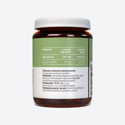 Vitaler's Bób Ekstrakt (L-DOPA) 500 mg - 60 kapsułek