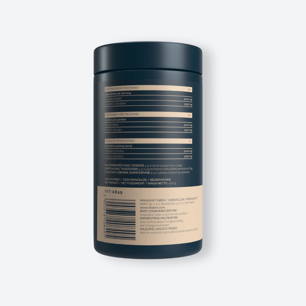 Vitaler's Cytrulina (jabłczan L-cytruliny) w proszku - 500 g