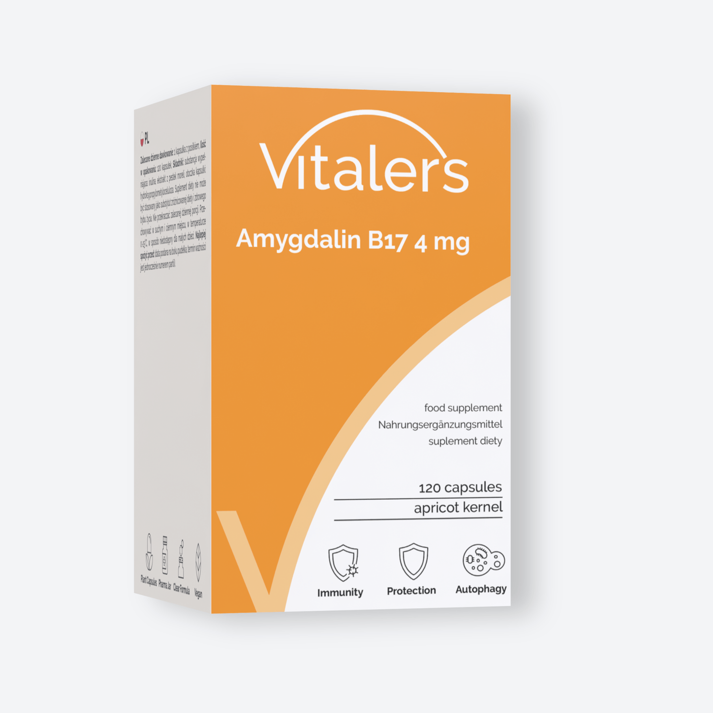 Vitaler's Ekstrakty Amigdalin B17 4 mg - 120 kapsułek