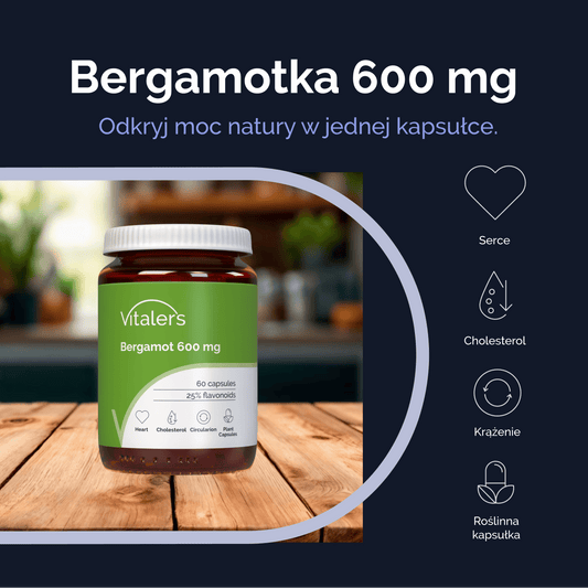 Vitaler's Ekstrakty Bergamotka 500 mg - 60 kapsułek