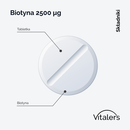 Vitaler's Witaminy Biotyna 2500 µg - 240 tabletek
