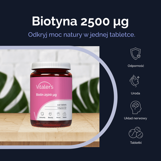 Vitaler's Witaminy Biotyna 2500 µg - 240 tabletek
