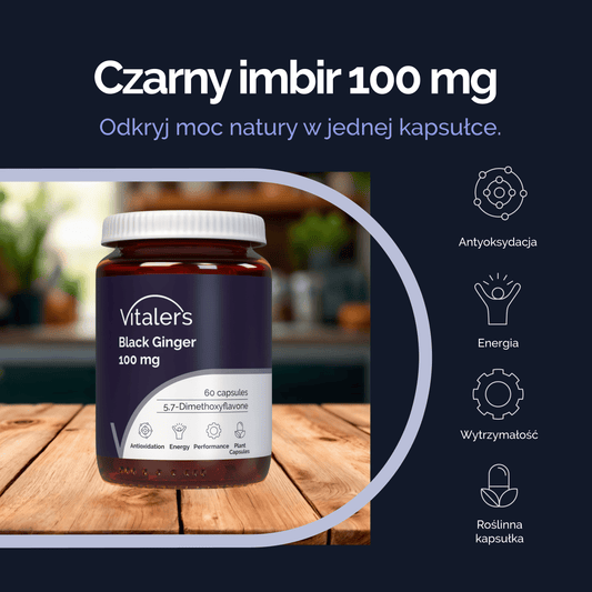 Vitaler's Ekstrakty Black Ginger 100 mg - 60 kapsułek
