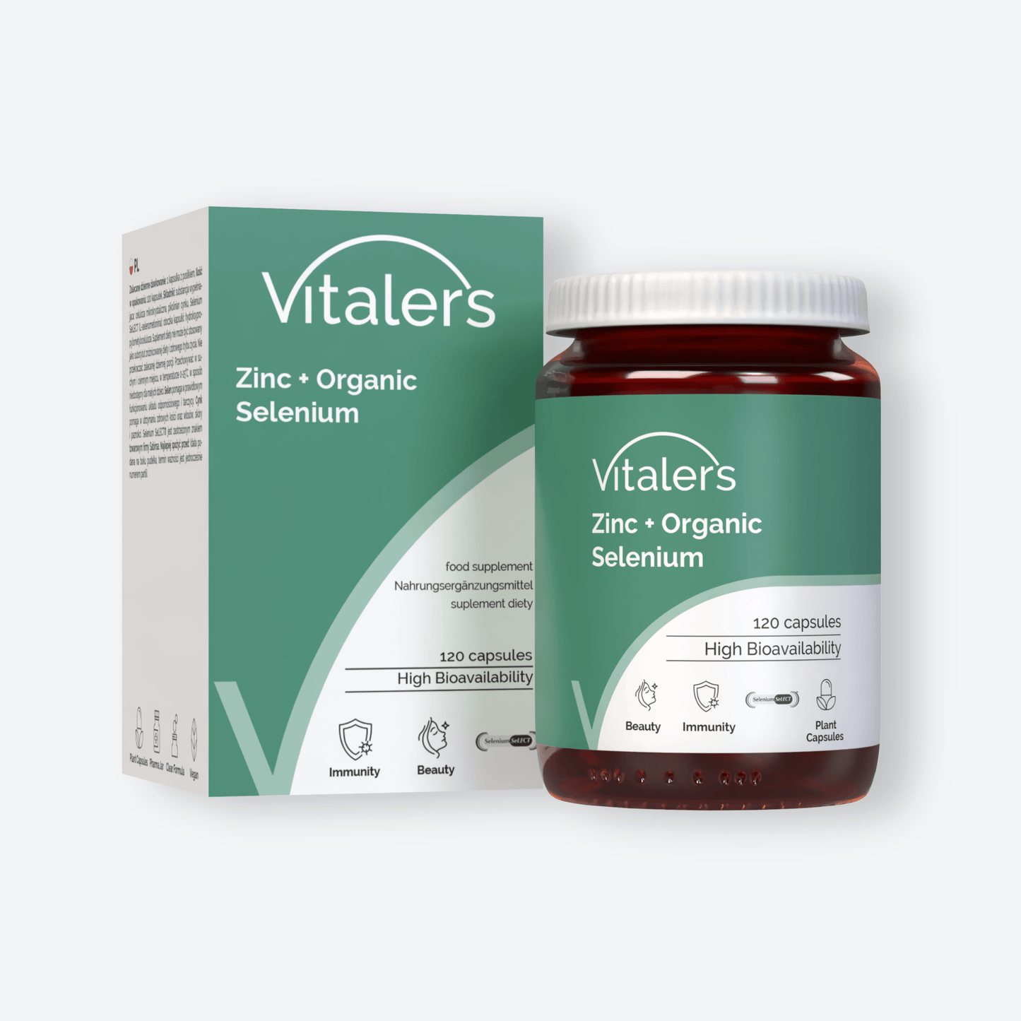 Vitaler's Minerały Cynk 15 mg + Selen 200 mcg - 120 kapsułek