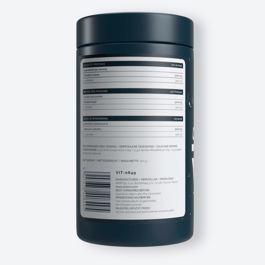 Vitaler's Aminokwasy Cytrulina (jabłczan L-cytruliny) w proszku - 500 g