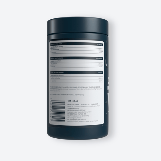 Vitaler's Aminokwasy Cytrulina (jabłczan L-cytruliny) w proszku - 500 g