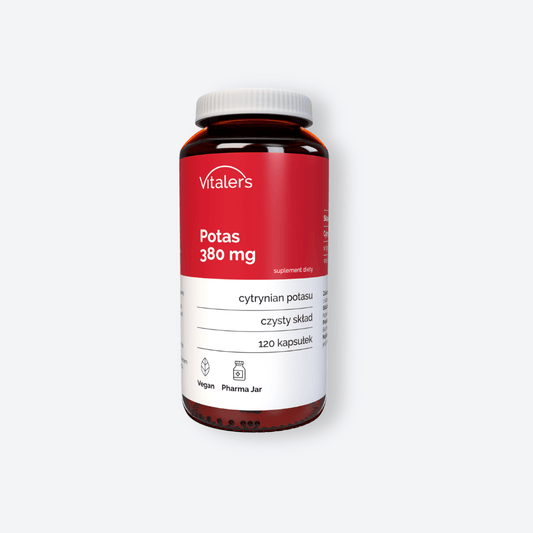 Cytrynian Potasu 380 mg - 120 kapsułek