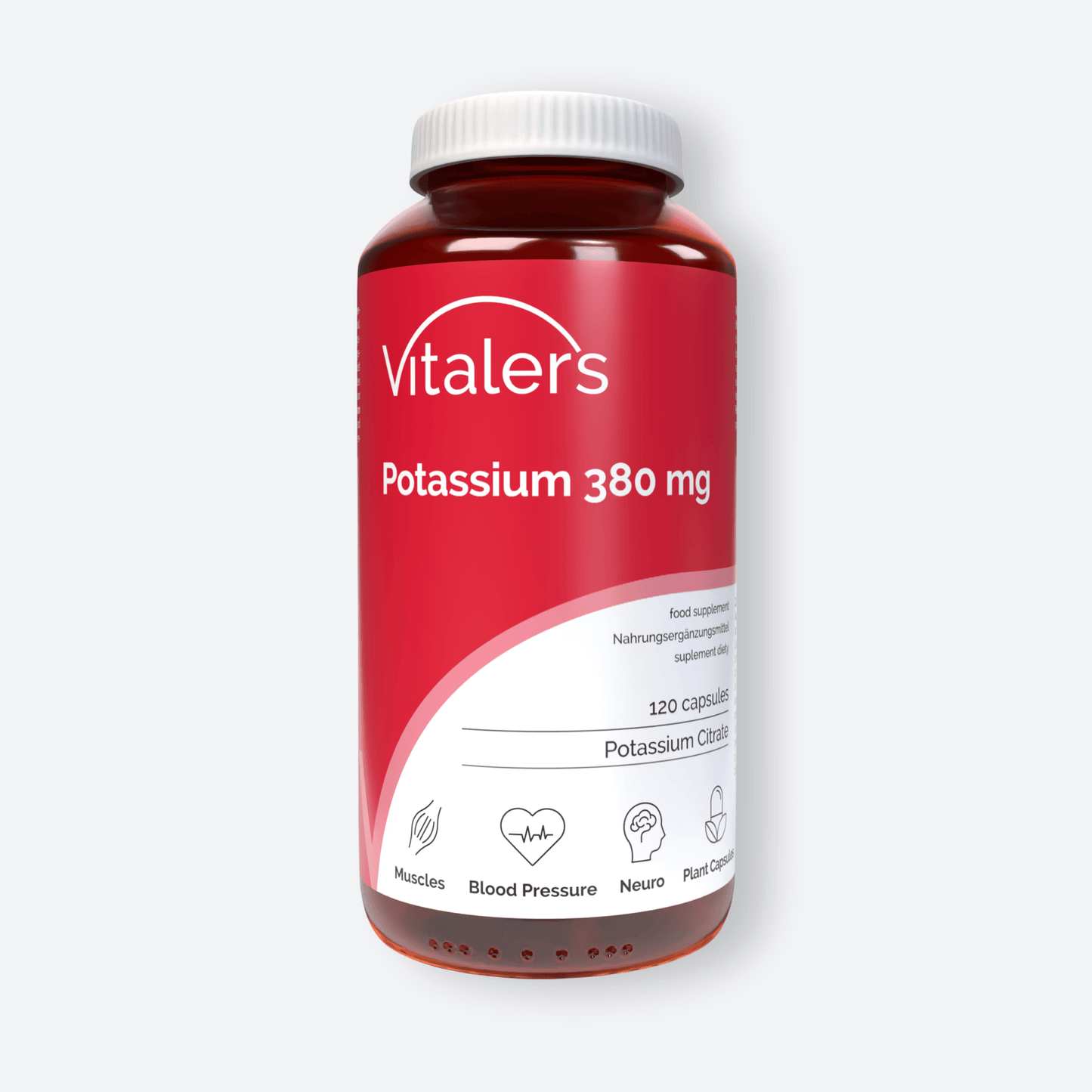 Vitaler's Minerały Cytrynian Potasu 380 mg - 120 kapsułek