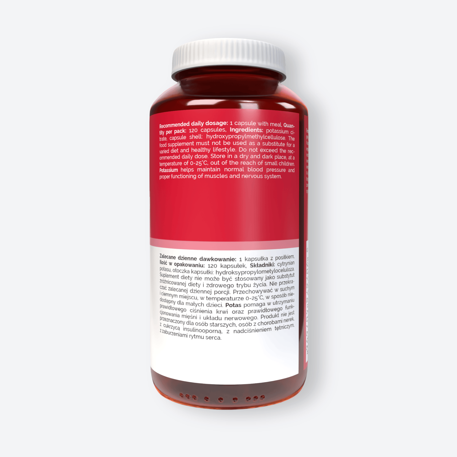 Vitaler's Minerały Cytrynian Potasu 380 mg - 120 kapsułek