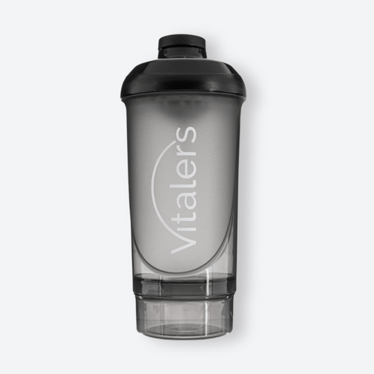 Vitaler's Akcesoria Czarny shaker z sitkiem - 500 ml + 150 ml