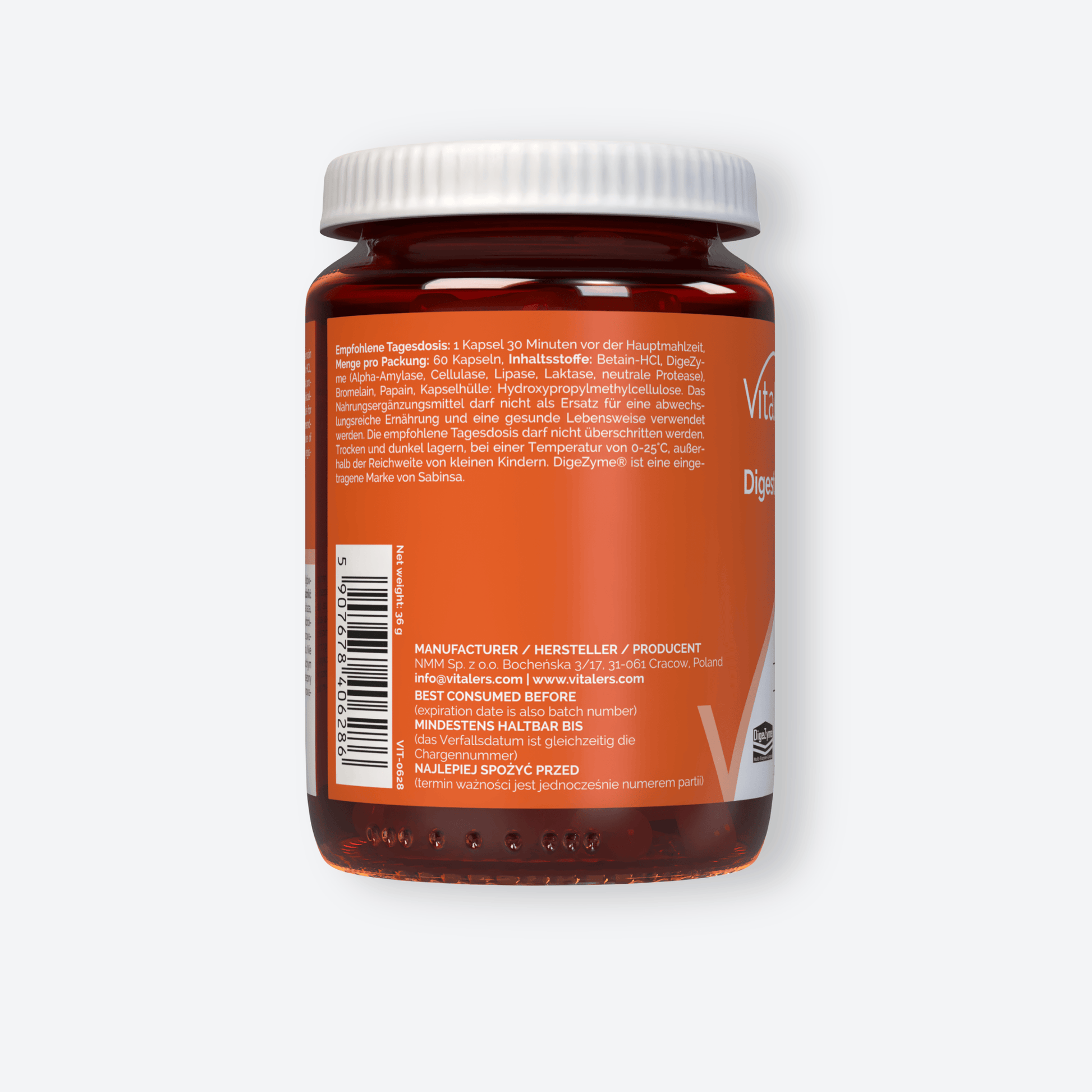 Vitaler's Enzymy Enzymy Trawienne - 60 kapsułek