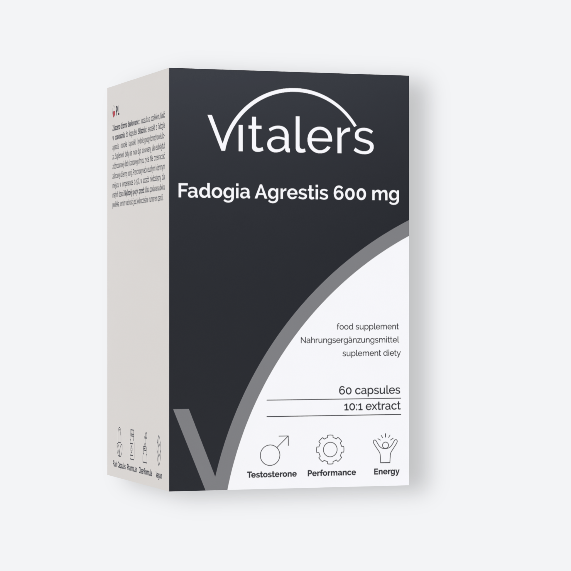 Vitaler's Ekstrakty Fadogia agrestis 600 mg - 60 kapsułek