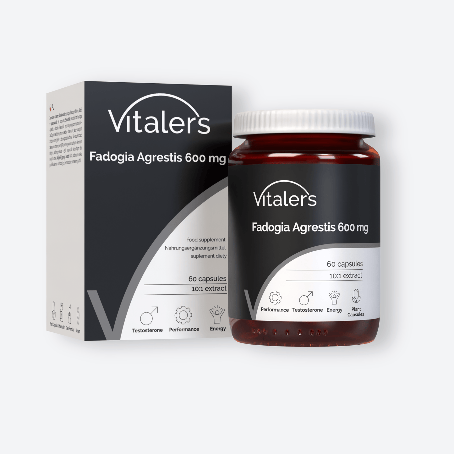 Vitaler's Ekstrakty Fadogia agrestis 600 mg - 60 kapsułek