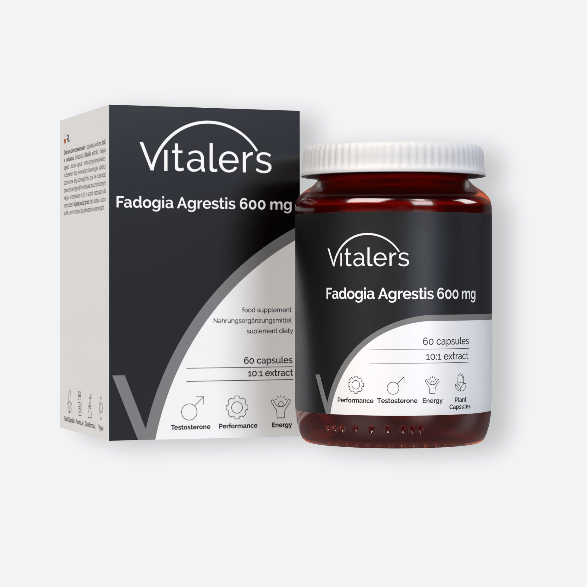 Vitaler's Ekstrakty Fadogia agrestis 600 mg - 60 kapsułek