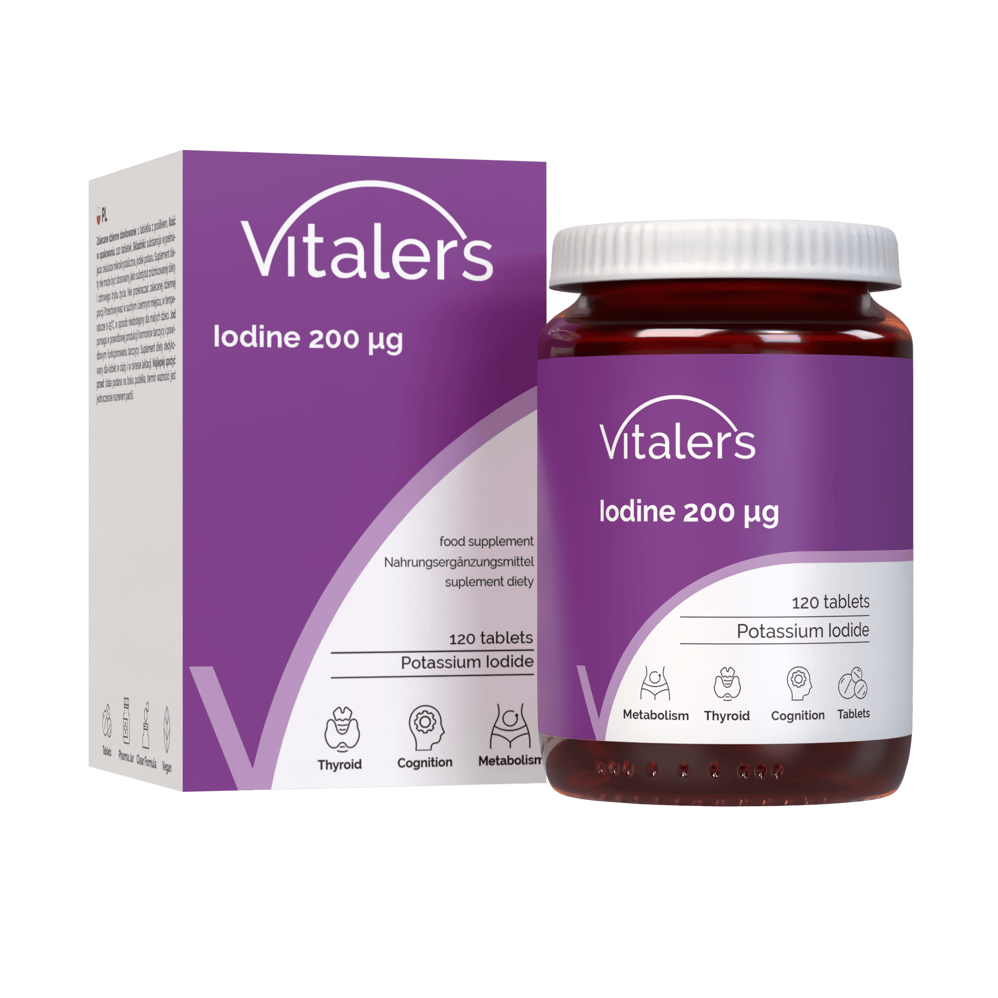 Vitaler's Minerały Jod 200 mcg - 120 tabletek