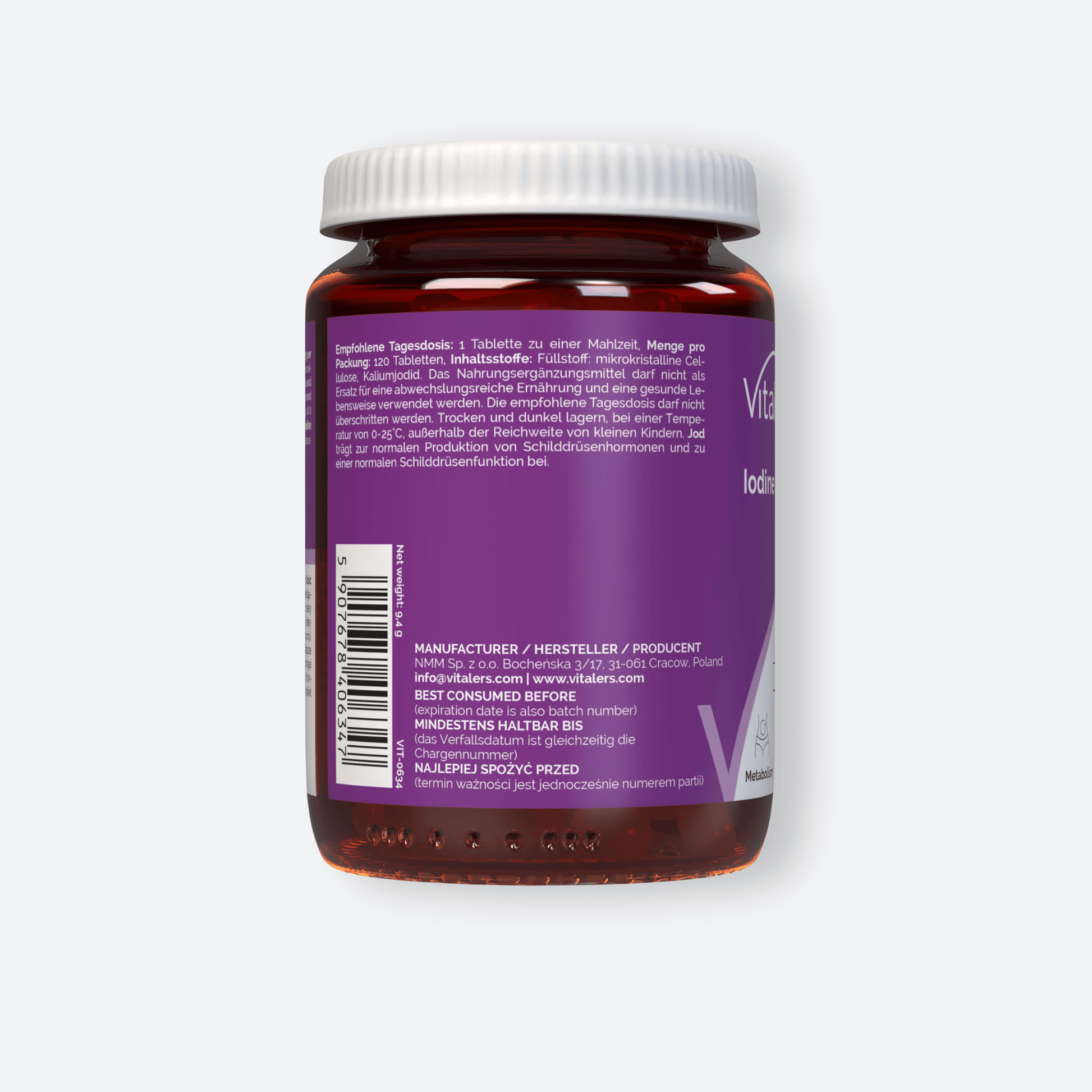 Vitaler's Minerały Jod 200 mcg - 120 tabletek