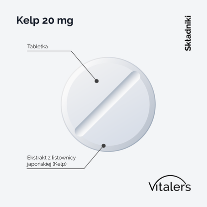 Vitaler's Minerały Kelp 20 mg - 180 tabletek