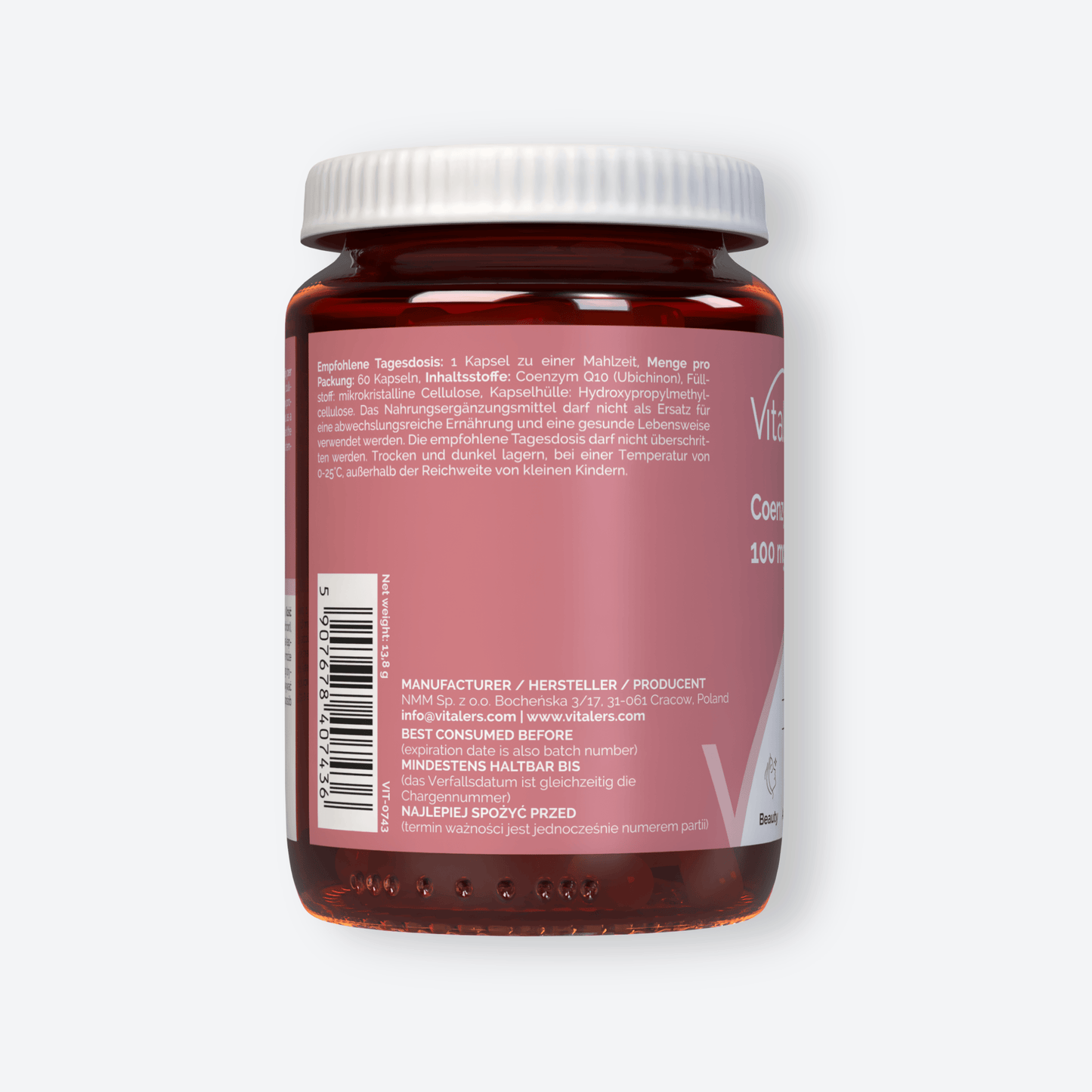 Vitaler's Antyoksydanty Koenzym Q10 100 mg - 60 kapsułek