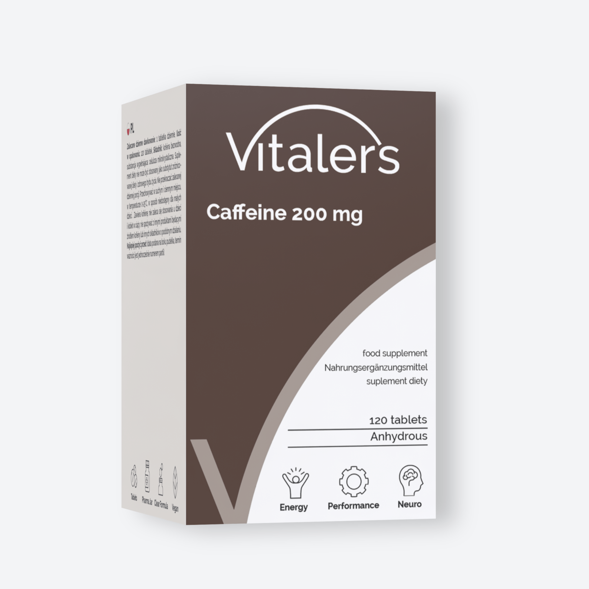 Vitaler's Antyoksydanty Kofeina 200 mg - 120 tabletek