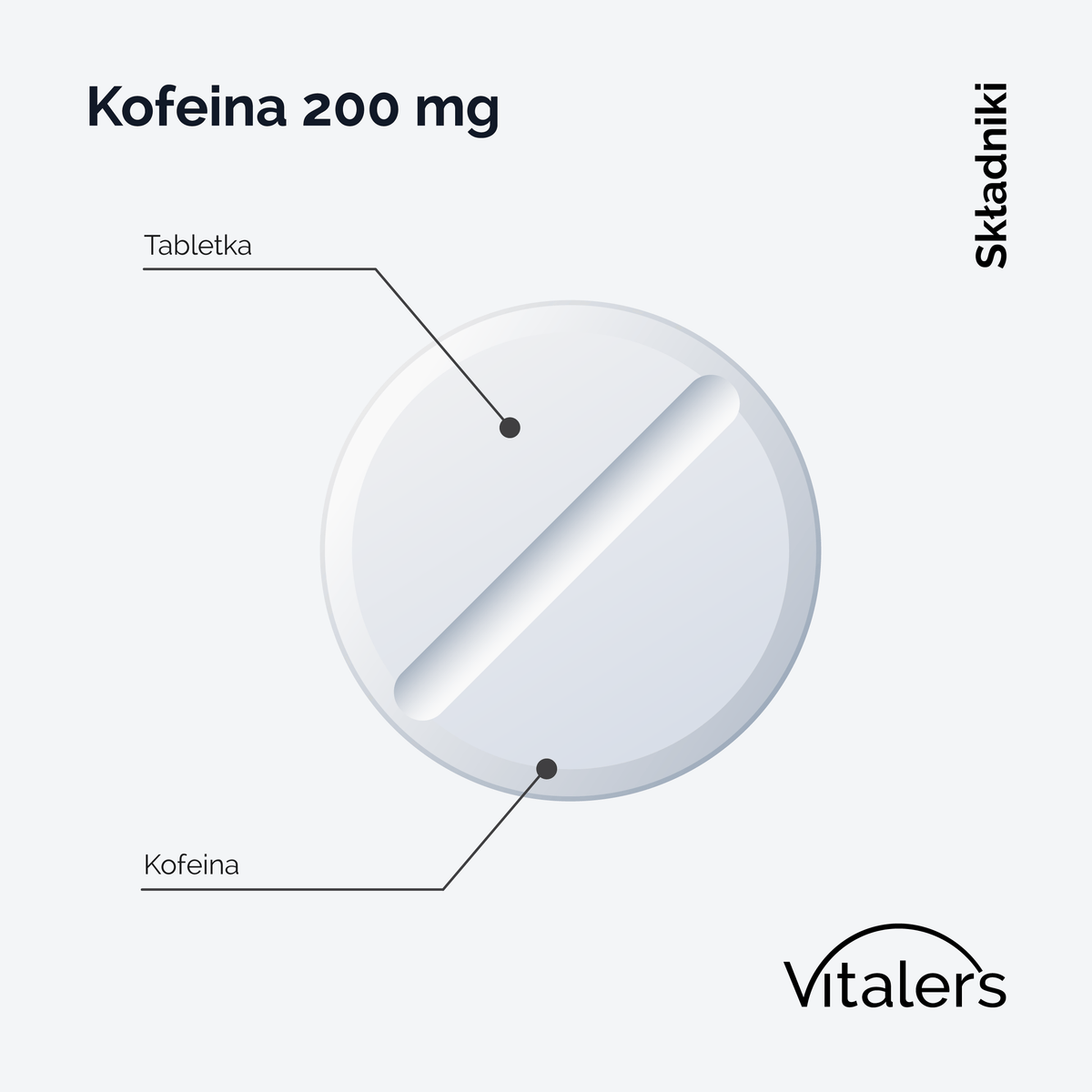 Vitaler's Antyoksydanty Kofeina 200 mg - 120 tabletek
