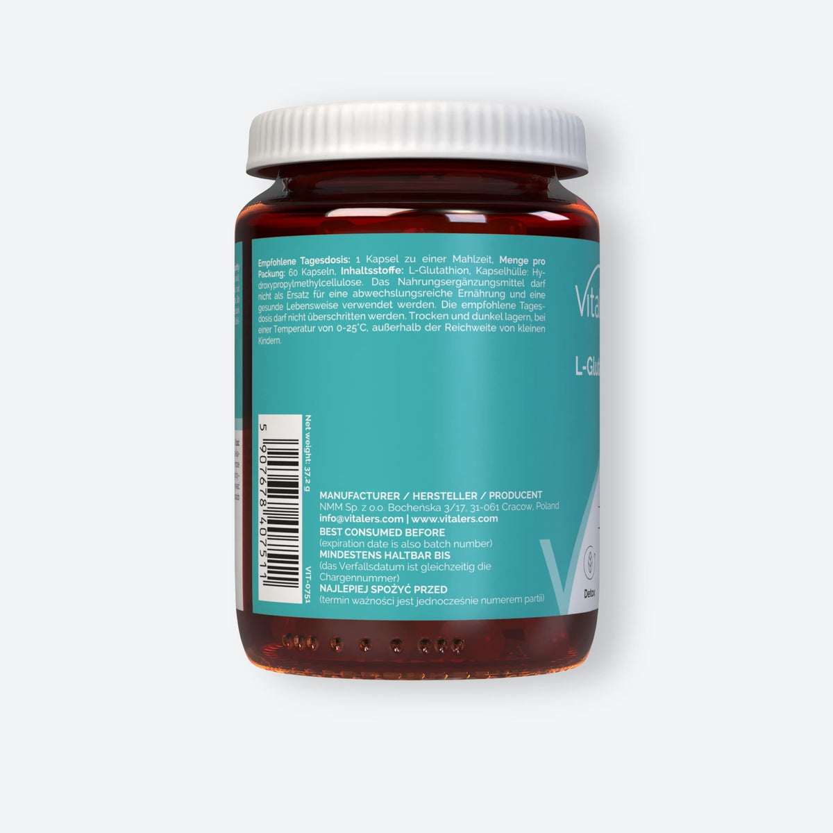 Vitaler's Aminokwasy L-Glutathione 500 mg - 60 kapsułek