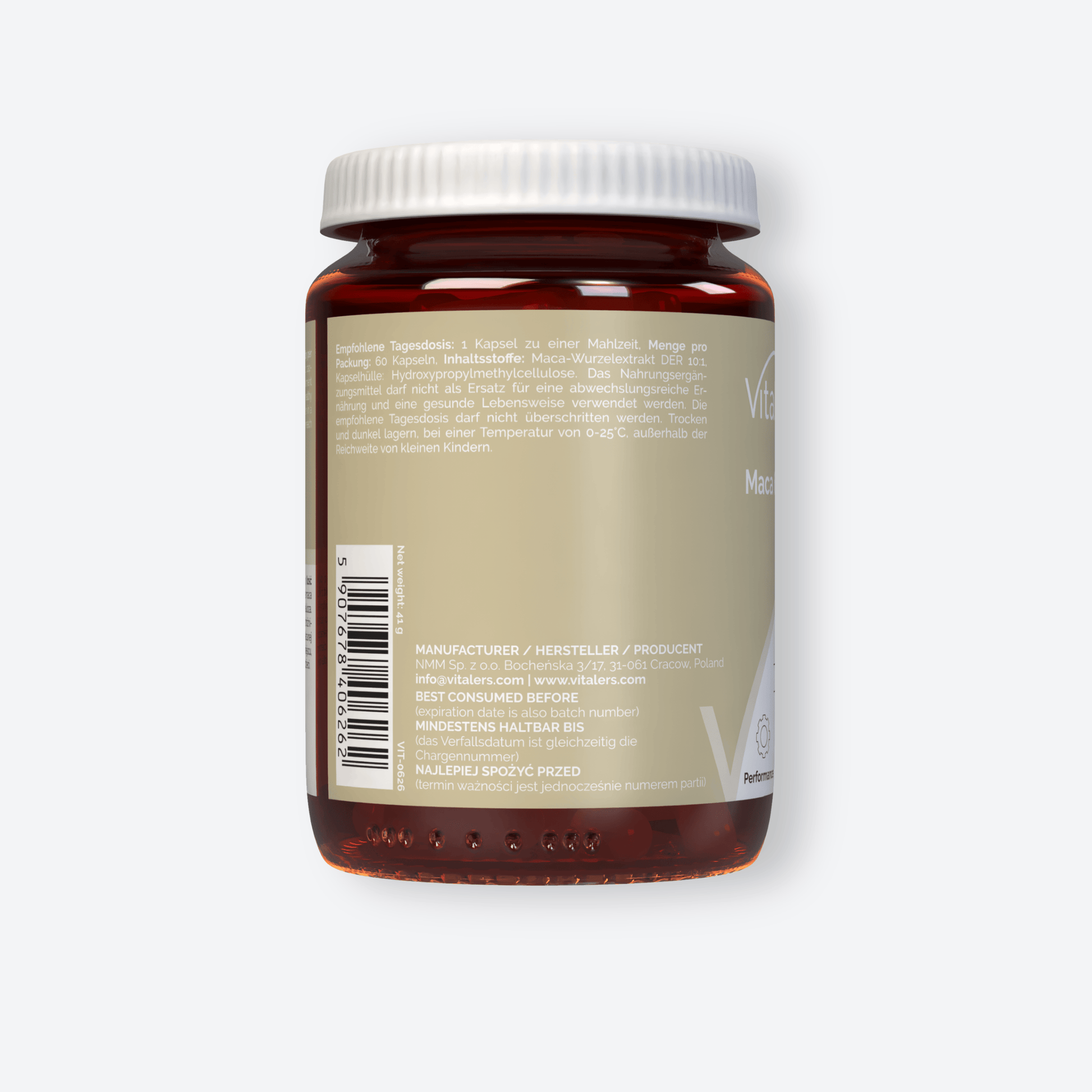 Vitaler's Adaptogeny Maca 600 mg - 60 kapsułek