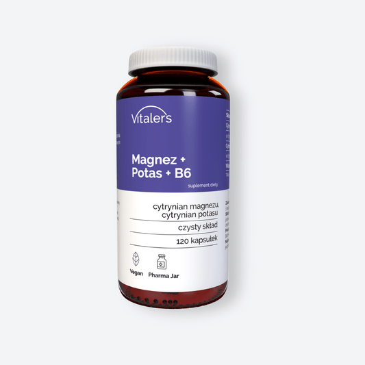 Magnez 100 mg + Potas 150 mg + Witamina B6 10 mg - 120 kapsułek