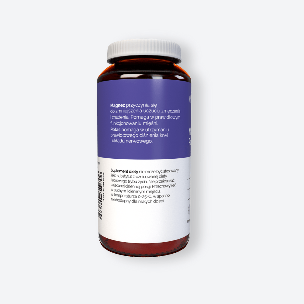 Magnez 100 mg + Potas 150 mg + Witamina B6 10 mg - 120 kapsułek