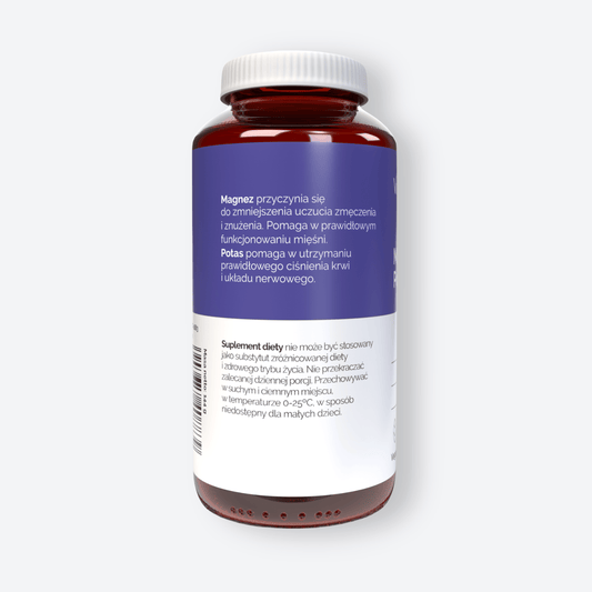 Vitaler's Minerały Magnez 100 mg + Potas 150 mg + Witamina B6 6 mg - 120 kapsułek
